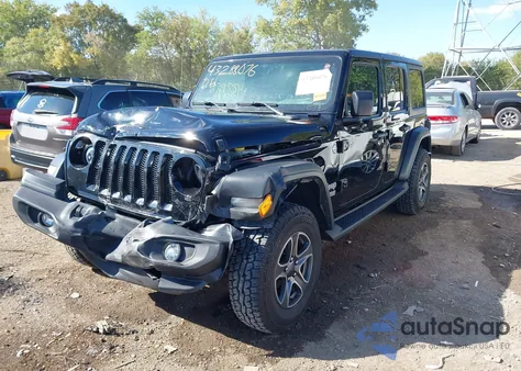 2020 Jeep Wrangler Unlimited Sport S 4X4 z USA, uszkodzony, nr VIN 1C4HJXDG0LW341061
